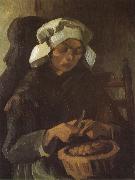 Vincent Van Gogh, Peasant Woman Peeling Potatos (nn04)